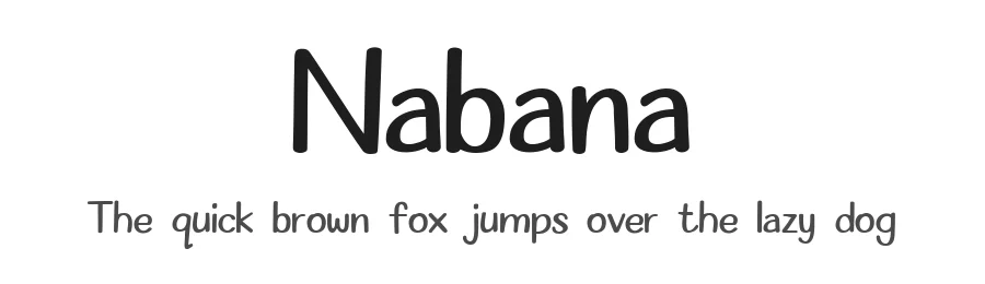 Nabana by Alif Nuryasin — Script Handwritten Font