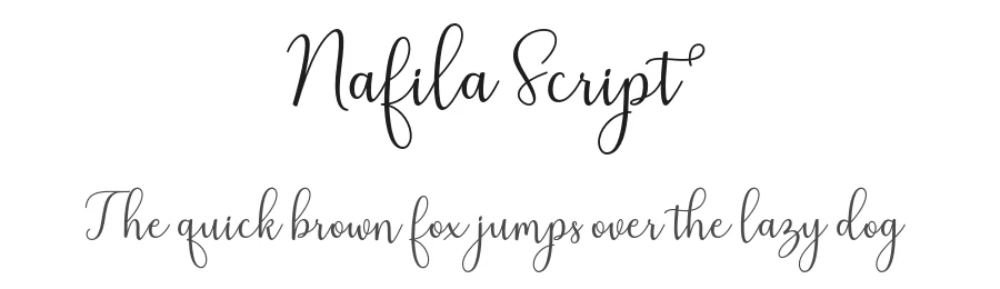 Nafila Script by Rudistudio — Script Handwritten Font
