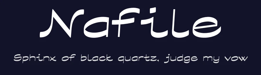 Nafile by Ertekin Erdin — Display Font — thumbnail 2