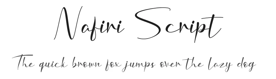 Nafiri Script by HandletterYean — Script Handwritten Font