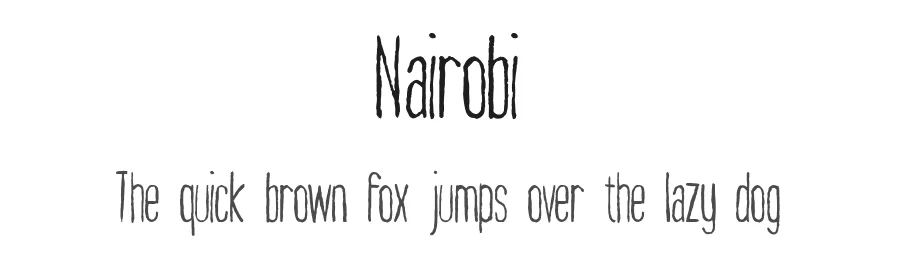 Nairobi by Antonio Rodrigues Jr β Script Handwritten Font