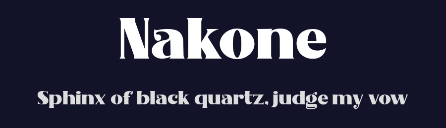 Nakone by Suandana I Pande Made — Serif Font — thumbnail 2
