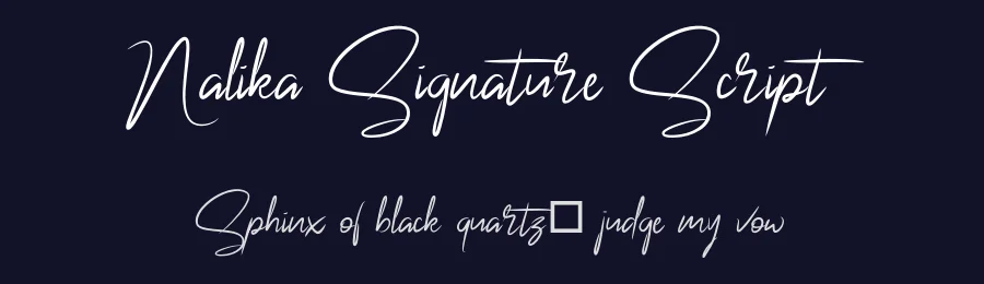 Nalika Signature Script — Script Handwritten Font — thumbnail 2