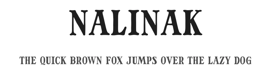 Nalinak by Bj Cabaltera — Serif Font
