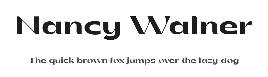 Nancy Walner by Abdul Artega β Sans Serif Font