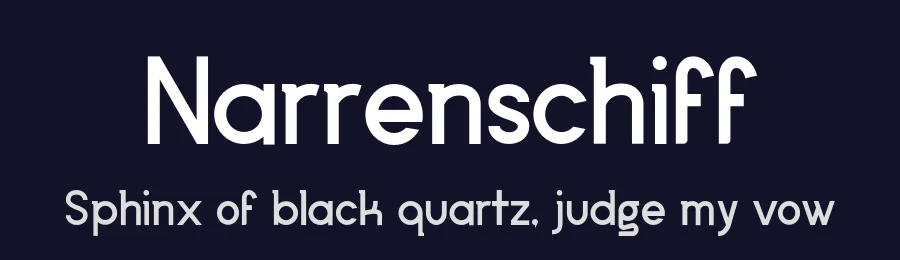 Narrenschiff by Jelmer R. — Sans Serif Font — thumbnail 2