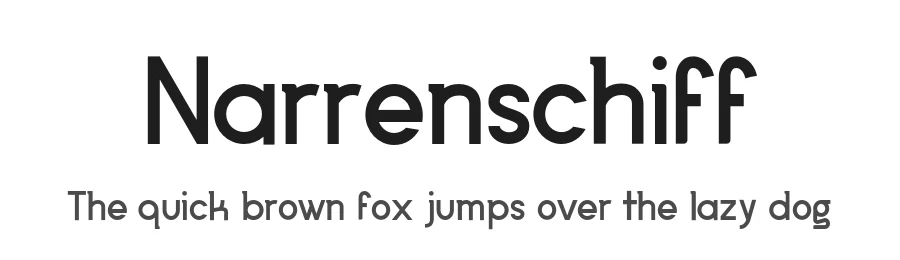 Narrenschiff by Jelmer R. — Sans Serif Font