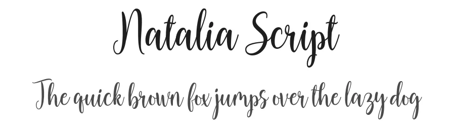 Natalia Script by Area Type — Script Handwritten Font