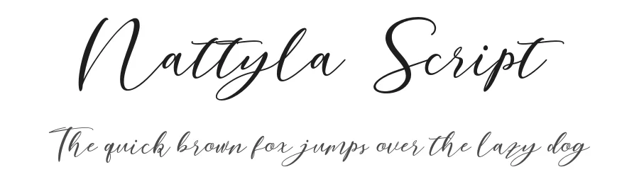 Nattyla Script by munawir — Script Handwritten Font