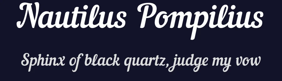 Nautilus Pompilius — Script Handwritten Font — thumbnail 2
