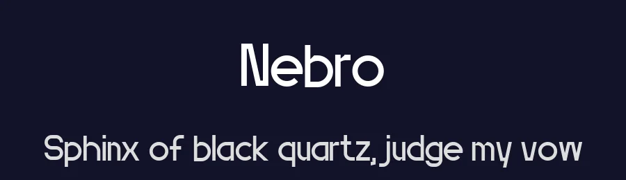 Nebro by Kangfont — Sans Serif Font — thumbnail 2