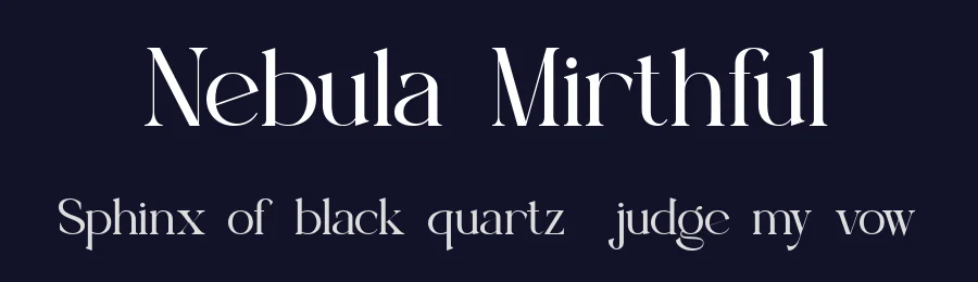 Nebula Mirthful by Akhmad Husain Rifa'i — Serif Font — thumbnail 2