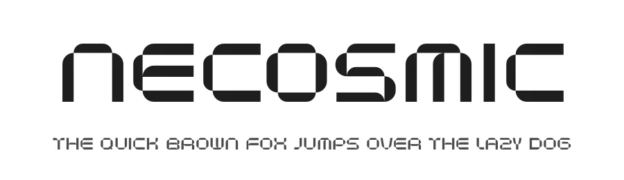 Necosmic by Muhammad Muammar — Display Font