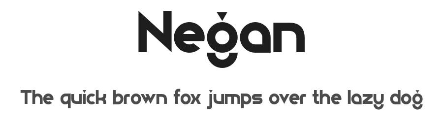 Negan by Jamaludin Ahmad Sahestya Dharma — Sans Serif Font