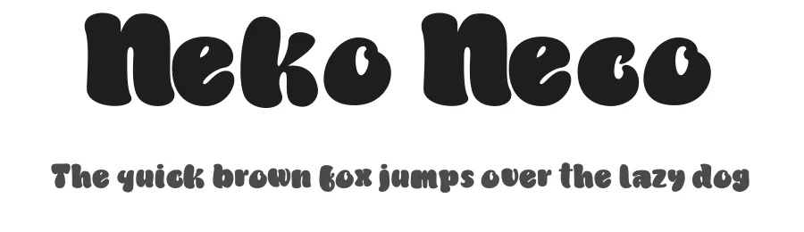 Neko Neco by Gatype — Display Font