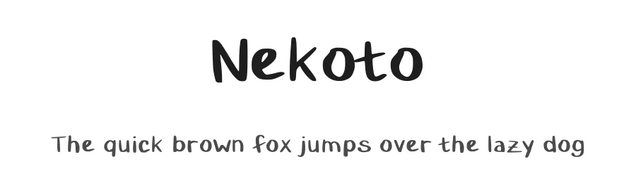 Nekoto by Laura Philbert — Script Handwritten Font