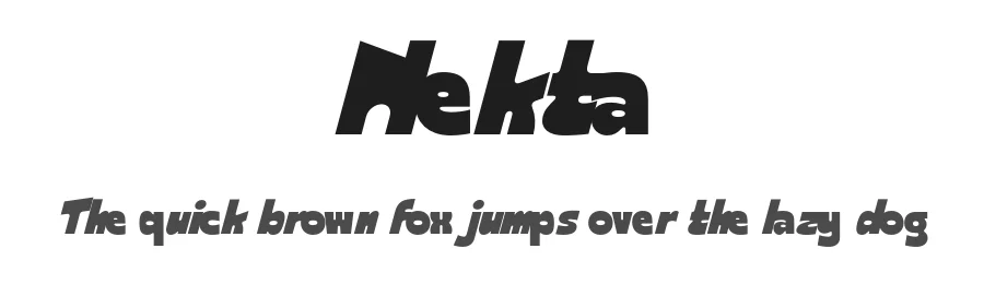 Nekta by Azzam Ridhamalik — Display Font