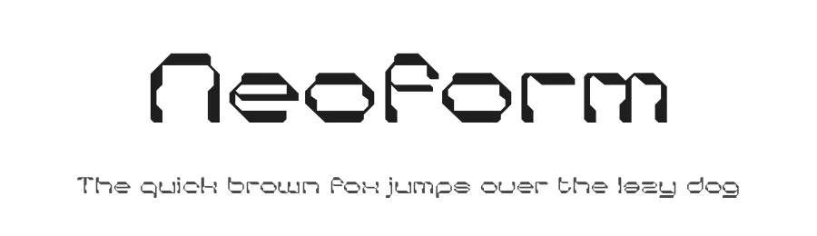 Neoform by Muhammad Muammar, Furqan Sudirman — Display Font