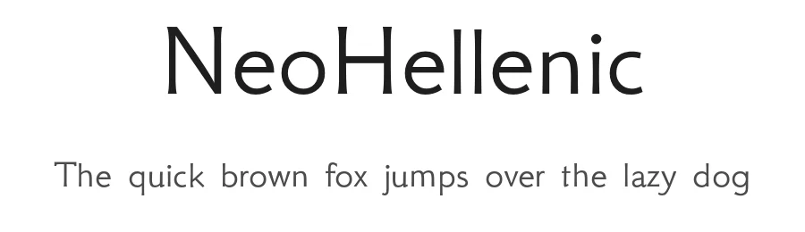 NeoHellenic by Takis Katsoulidis and George D. Matthiopoulos β Sans Serif Font