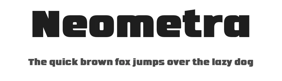 Neometra by Fernando Haro — Display Font