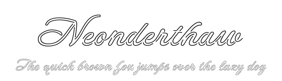 Neonderthaw by Robert E. Leuschke — Script Handwritten Font