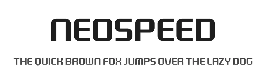 Neospeed — Display Font