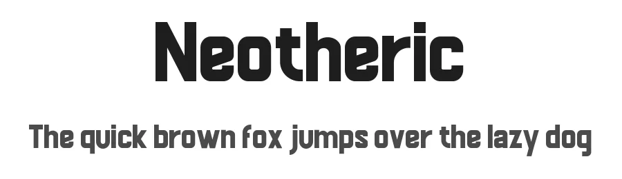 Neotheric by Sayins — Display Font