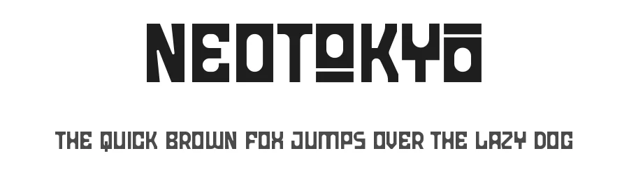 Neotokyo by Muhammad Afif Ersya — Display Font