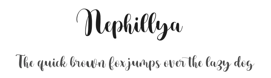 Nephillya by Gatype — Script Handwritten Font
