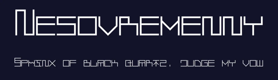 Nesovremenny by Alexey Atapin — Display Font — thumbnail 2