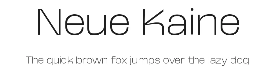 Neue Kaine β Sans Serif Font