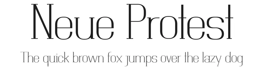 Neue Protest by Shanhar Morales — Serif Font