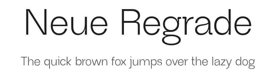 Neue Regrade by József Ungvári — Sans Serif Font