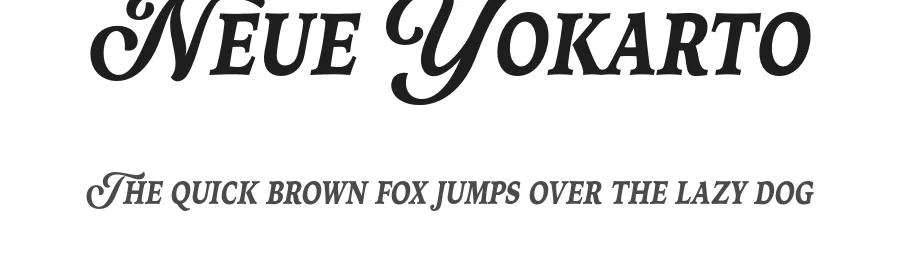 Neue Yokarto by Amal Yusuf — Display Font