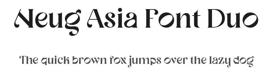 Neug Asia Font Duo by Allouse.Studio — Script Handwritten Font