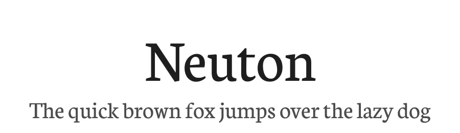 Neuton by Brian M Zick — Serif Font