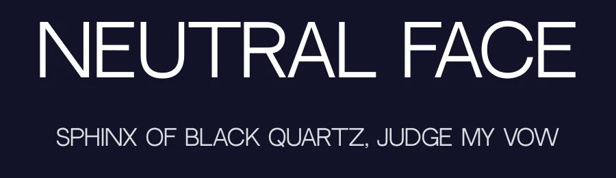 Neutral Face by Vadym Aksieiev — Sans Serif Font — thumbnail 2