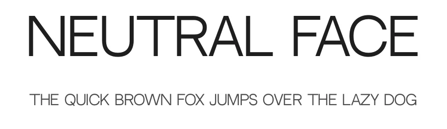 Neutral Face by Vadym Aksieiev — Sans Serif Font