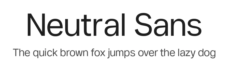 Neutral Sans