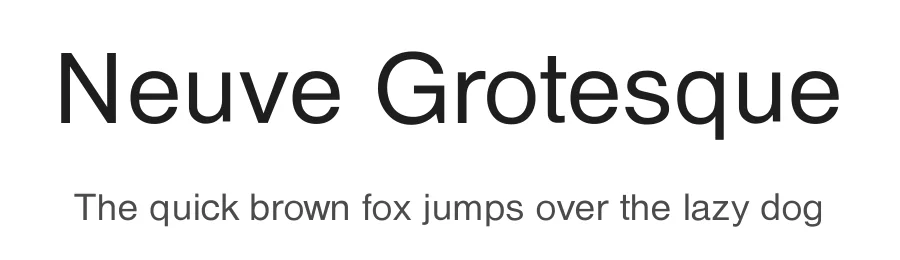 Neuve Grotesque by GNU — Sans Serif Font