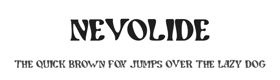 Nevolide — Display Font