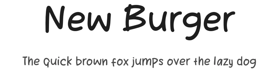 New Burger by Khurasan — Script Handwritten Font