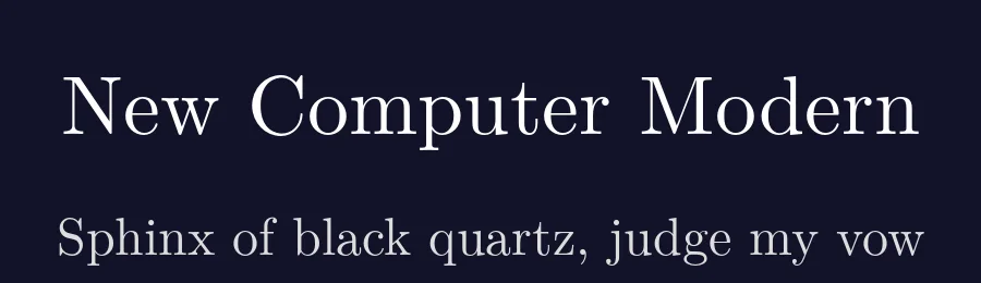 New Computer Modern — Sans Serif Font — thumbnail 2