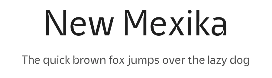 New Mexika by Ilya Kolobov — Sans Serif Font