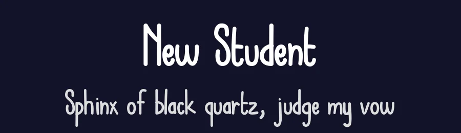 New Student by Memet Saputro — Script Handwritten Font — thumbnail 2