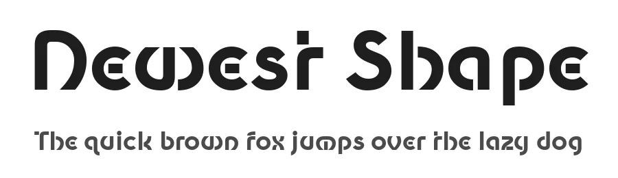 Newest Shape by Wojciech Kalinowski "wmk69" (wmk69@o2.pl) — Sans Serif Font