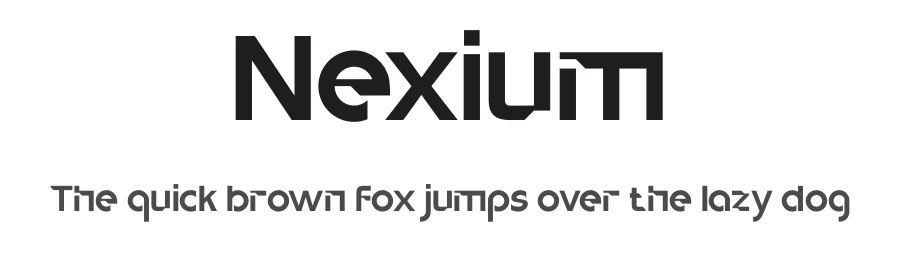 Nexium by Annisa Febriani — Display Font