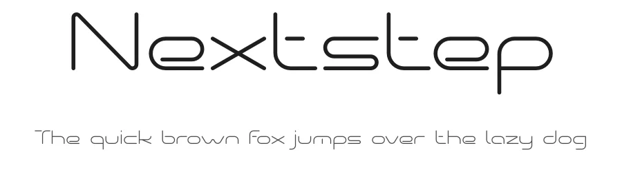 Nextstep by IDEBARENG TEAM — Display Font