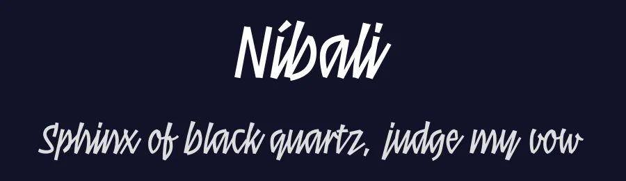 Níbali — Script Handwritten Font — thumbnail 2