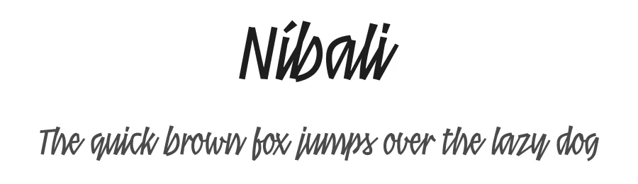 NΓbali β Script Handwritten Font